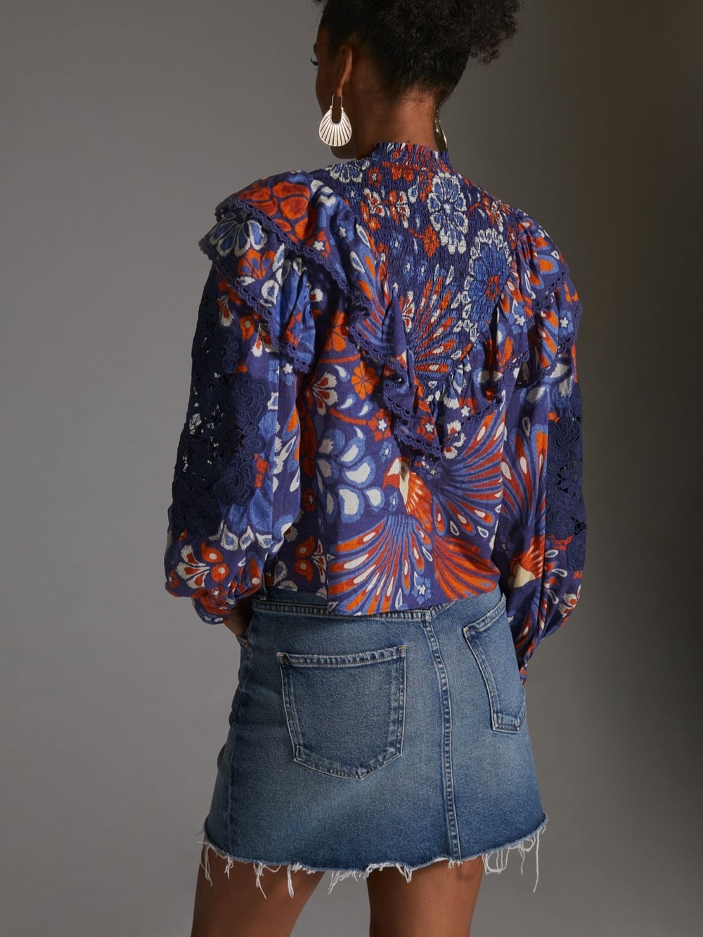 Farm Rio Floral Print Top - Picture 3 of 6